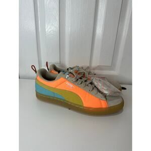 Puma NWOT Suede Classics Hill Camp Neon Citrus/Bamboo Putty Men Sz 10.5